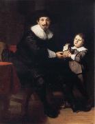 REMBRANDT Harmenszoon van Rijn Jean Pellicorne and His Son Casper painting